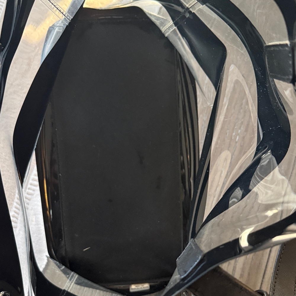 Michael Kors Black and Transparent Tote Bag - Picture 2 of 2